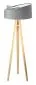 Lampa stojąca GEMSTONE szara/biała/sosna w stylu skandynawskim | MIRAT.