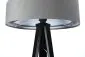 Lampa stojąca GEMSTONE szara/biała/czarna welurowa nowoczesna | MIRAT.