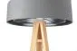 Lampa stojąca GEMSTONE szara/srebrna/sosna do salonu | MIRAT.