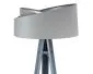 Lampa stojąca GEMSTONE szara/srebrna w stylu skandynawskim | MIRAT.