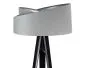 Lampa stojąca GEMSTONE szara/srebrna/czarna asymetryczna | MIRAT.