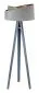 Lampa stojąca GEMSTONE szara/złota podłogowa do biura | MIRAT.