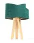 Lampa stołowa GEMSTONE zielona/złota/sosna na trójnogu | MIRAT. w stylu  kolekcja