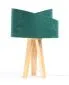 Lampa stołowa GEMSTONE zielona/złota/sosna na trójnogu | MIRAT. w stylu  kolekcja