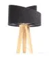 Lampa stołowa GEMSTONE czarna/srebrna/sosna nocna | MIRAT. w stylu kolekcja