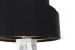 Lampa stołowa GEMSTONE czarna/złota/biała na drewnianej podstawie | MIRAT.
