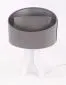 Lampa stołowa GEMSTONE szara/srebrna/biała na drewnianym trójnogu | MIRAT.