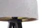Lampa stołowa GEMSTONE szara/złota/czarna na trójnogu | MIRAT.