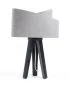 Lampa stołowa GEMSTONE szara/złota/czarna na trójnogu | MIRAT.