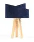 Lampa stołowa GEMSTONE granatowa/srebrna/sosna asymetryczna | MIRAT.