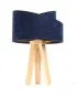 Lampa stołowa GEMSTONE granatowa/złota/sosna mała | MIRAT.