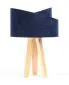 Lampa stołowa GEMSTONE granatowa/złota/sosna mała | MIRAT.