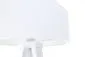 Lampa stołowa GEMSTONE biała asymetryczna na trójnogu | MIRAT.