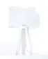 Lampa stołowa GEMSTONE biała asymetryczna na trójnogu | MIRAT.