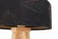Lampa stołowa BLACK MARBLE czarna/złota/sosna welurowa | MIRAT.