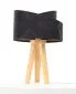 Lampa stołowa BLACK MARBLE czarna/złota/sosna welurowa | MIRAT.