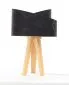 Lampa stołowa BLACK MARBLE czarna/złota/sosna welurowa | MIRAT.