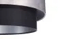 Lampa wisząca DOUBLE 60 czarna/szara elegancka polskiej produkcji | MIRAT. w stylu  kolekcja