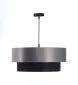 Lampa wisząca DOUBLE 60 czarna/szara elegancka polskiej produkcji | MIRAT. w stylu  kolekcja