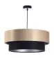 Lampa wisząca DOUBLE 50 czarna/kremowa nowoczesna na 1 żarówkę | MIRAT. w stylu  kolekcja