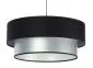 Lampa wisząca DOUBLE BLACK 40 srebrna/czarna elegancka dwukolorowa | MIRAT. w stylu  kolekcja
