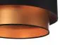 Lampa wisząca DOUBLE BLACK 40 miedziana/czarna w stylu glamour | MIRAT. w stylu  kolekcja