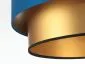 Lampa wisząca DOUBLE BLUE 40 granatowa/złota w stylu glamour | MIRAT. w stylu kolekcja