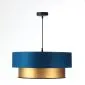 Lampa wisząca DOUBLE BLUE 40 granatowa/złota w stylu glamour | MIRAT. w stylu kolekcja