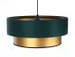 Lampa wisząca DOUBLE GREEN 50 zielona/złota do sypialni | MIRAT. w stylu  kolekcja