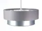 Lampa wisząca DOUBLE GRAY 50 szara/srebrna ręcznie robiona polska | MIRAT. w stylu  kolekcja