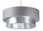 Lampa wisząca DOUBLE GRAY 40 szara/srebrna elegancka na 1 żarówkę | MIRAT. w stylu  kolekcja