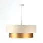 Lampa wisząca DOUBLE CREAM 40 kremowa/złota dwukolorowa do salonu | MIRAT. w stylu kolekcja