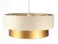 Lampa wisząca DOUBLE CREAM 40 kremowa/złota dwukolorowa do salonu | MIRAT. w stylu kolekcja