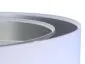 Lampa wisząca DOUBLE WHITE 60 biała/srebrna w kształcie walca | MIRAT.