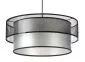 Lampa wisząca DOUBLE NET 40 srebrna w stylu loft | MIRAT.