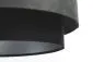 Lampa wisząca DOUBLE ZAMSZ 40 szara/czarna dwukolorowa | MIRAT.