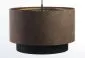 Lampa wisząca DOUBLE ZAMSZ 40 brązowa/czarna nowoczesna | MIRAT.