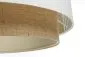 Lampa wisząca DUO LAMI LINE 40x16 biała/jutowa sufitowa I sklep meblowy MIRAT.