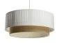 Lampa wisząca DUO LAMI LINE 40x16 biała/jutowa sufitowa I sklep meblowy MIRAT.