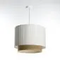 Lampa wisząca DUO LAMI LINE 40 biała/jutowa sufitowa I sklep meblowy MIRAT.