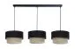 Lampa wisząca na listwie BOHO-CHIC JUTA L3 czarna/beżowa polska I sklep meblowy MIRAT.
