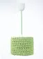Lampa wisząca COTTON 25 zielona ręcznie robiona | MIRAT.