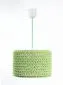 Lampa wisząca COTTON 30 zielona ze sznurka bawełnianego | MIRAT.