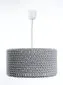 Lampa wisząca COTTON 40 szara nowoczesna ze sznurka | MIRAT. w stylu  kolekcja