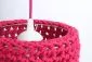 Lampa wisząca COTTON 25 czerwona pleciona ręcznie | MIRAT. w stylu  kolekcja