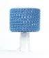 Lampa stołowa COTTON WOOD niebieska ręcznie robiona | MIRAT.