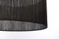 Lampa wisząca NATURAL DARK 60 grafitowa do przedpokoju boho | MIRAT.