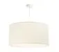 Lampa wisząca NATURAL CREAM 40 kremowa tkanina walec | MIRAT.