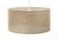 Lampa wisząca NATURAL BAMBOO 40 beżowa płócienna imitująca bambus | MIRAT.