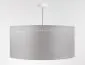 Lampa wisząca DUO LEN LIGHT 003-50 szara/srebrna z podwójnym abażurem I sklep meblowy MIRAT.